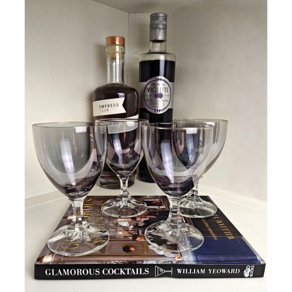 Vintage Neckar Iridescent Smoke Wine Glasses by Schott-Zwiesel Set of 4 | MCM - Picture 2 of 5